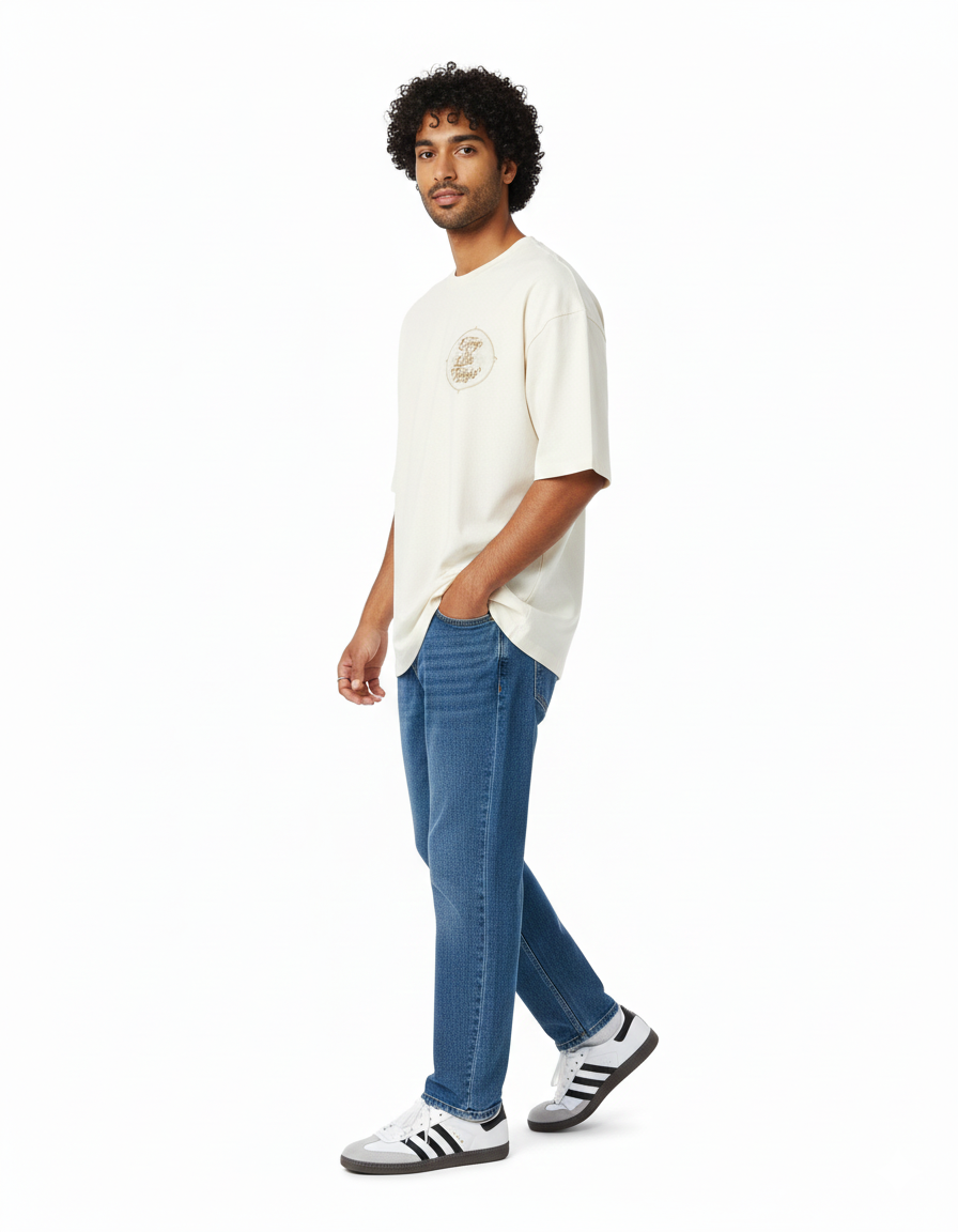 Sip Coffee Terry Oversized Tee