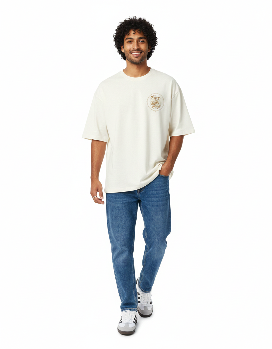 Sip Coffee Terry Oversized Tee